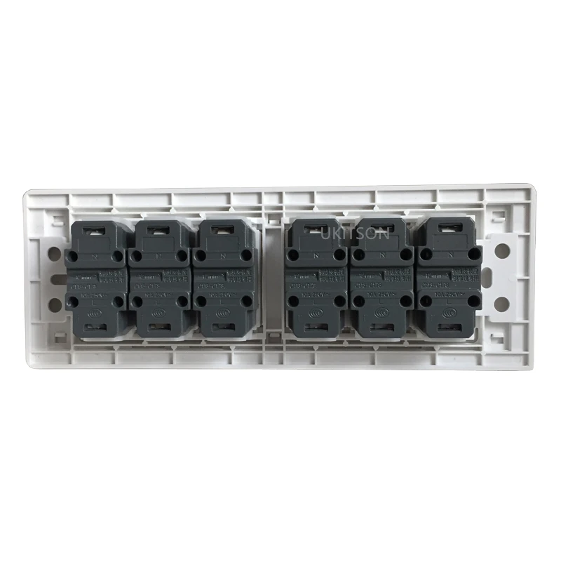 195 x70mm 6 ports 2 Pins Electric Wall Panel Pic 3