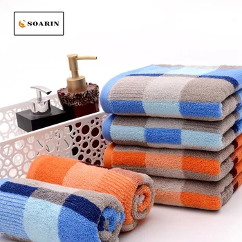 SOARIN Plaid Jacquard Face Towels 100% Cotton Hand Towels Serviettes De Plage Pour Adultes Bathroom Hand Towel 34x75cm Badlaken
SOARIN Plaid Jacquard Face Towels 100% Cotton Hand Towels Serviettes De Plage Pour Adultes Bathroom Hand Towel 34x75cm Badlaken
