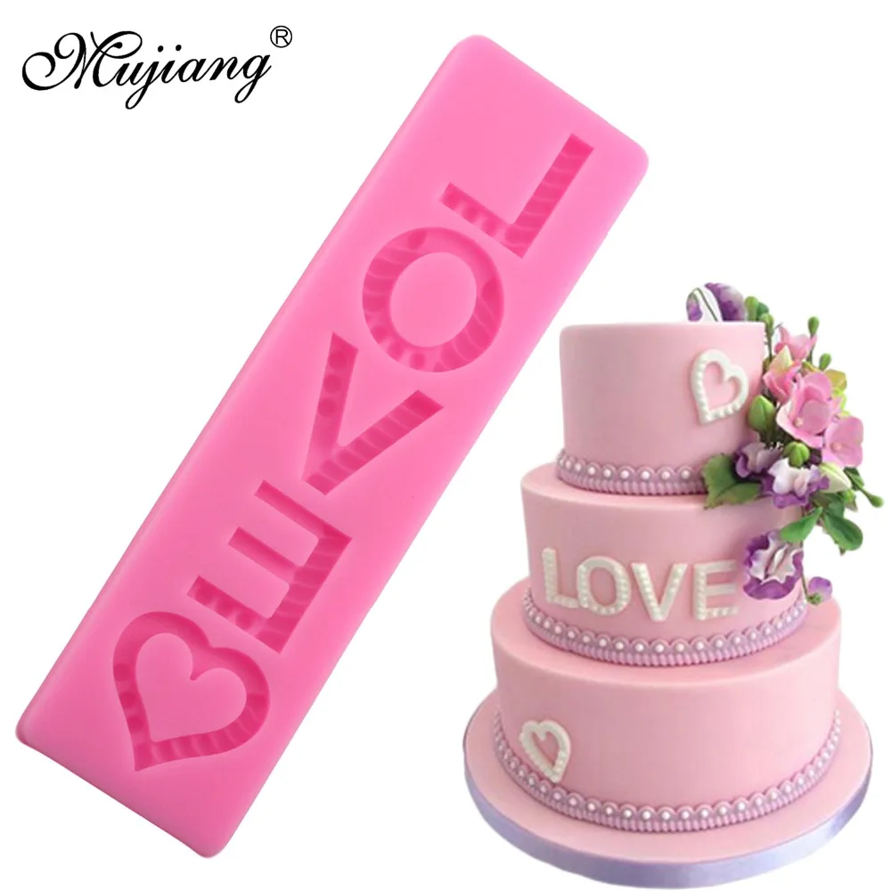 Mujiang Valentine 's Day LOVE Silicone Cake Mold Letters Wedding Fondant Cake Decorating Tools Sugar Paste Chocolate Candy Molds
Mujiang Valentine 's Day LOVE Silicone Cake Mold Letters Wedding Fondant Cake Decorating Tools Sugar Paste Chocolate Candy Molds