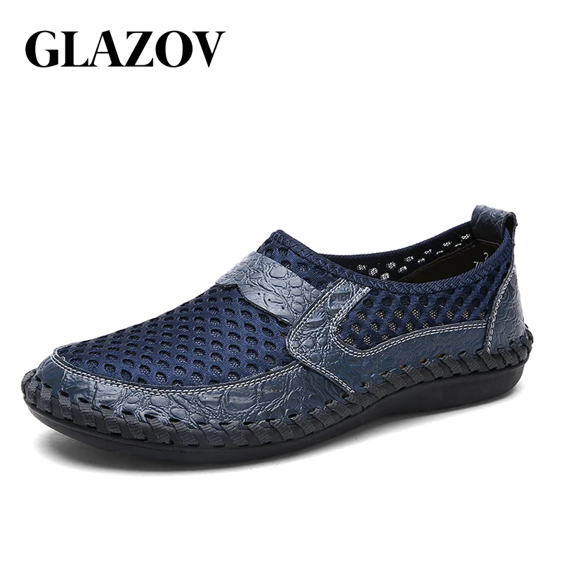 New Casual Shoes Men Summer Breathable Mesh Genuine Leather Footwear Fashion Soft Male Outdoor Moccasins Loafers Big Size 38~50
New Casual Shoes Men Summer Breathable Mesh Genuine Leather Footwear Fashion Soft Male Outdoor Moccasins Loafers Big Size 38~50