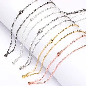 10pcs/lot 70cm Length Necklace Chains Brass Bulk Chains Pendant Clasps Simple Style Necklace DIY Necklaces Findings
10pcs/lot 70cm Length Necklace Chains Brass Bulk Chains Pendant Clasps Simple Style Necklace DIY Necklaces Findings