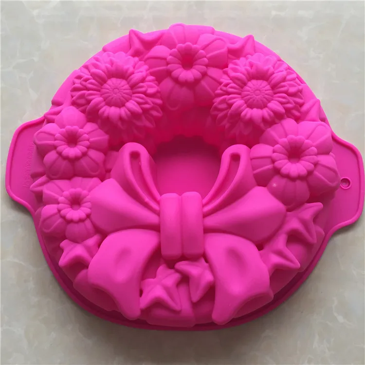 Bow garland Birthday Cake Mold Silicone Cake Baking Pan/Silicone Mold for Anniversary Birthday Cake, Loaf, Muffin, Brownie
Bow garland Birthday Cake Mold Silicone Cake Baking Pan/Silicone Mold for Anniversary Birthday Cake, Loaf, Muffin, Brownie
