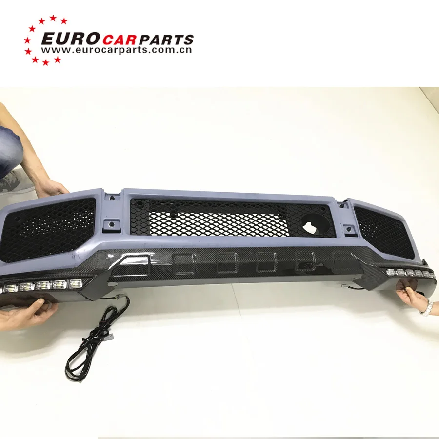 G class w463 carbon finber B style with 12 LED lights and B logo front lip fit for G63 G65 carbon finber front skirt spoiler
G class w463 carbon finber B style with 12 LED lights and B logo front lip fit for G63 G65 carbon finber front skirt spoiler