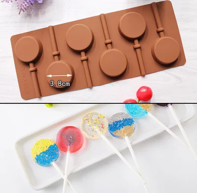 Silicone Round Lollipop Cake Chocolate Soap Pudding Jelly Candy Ice Cookie Biscuit Mold Mould Pan Bakeware k162
Silicone Round Lollipop Cake Chocolate Soap Pudding Jelly Candy Ice Cookie Biscuit Mold Mould Pan Bakeware k162