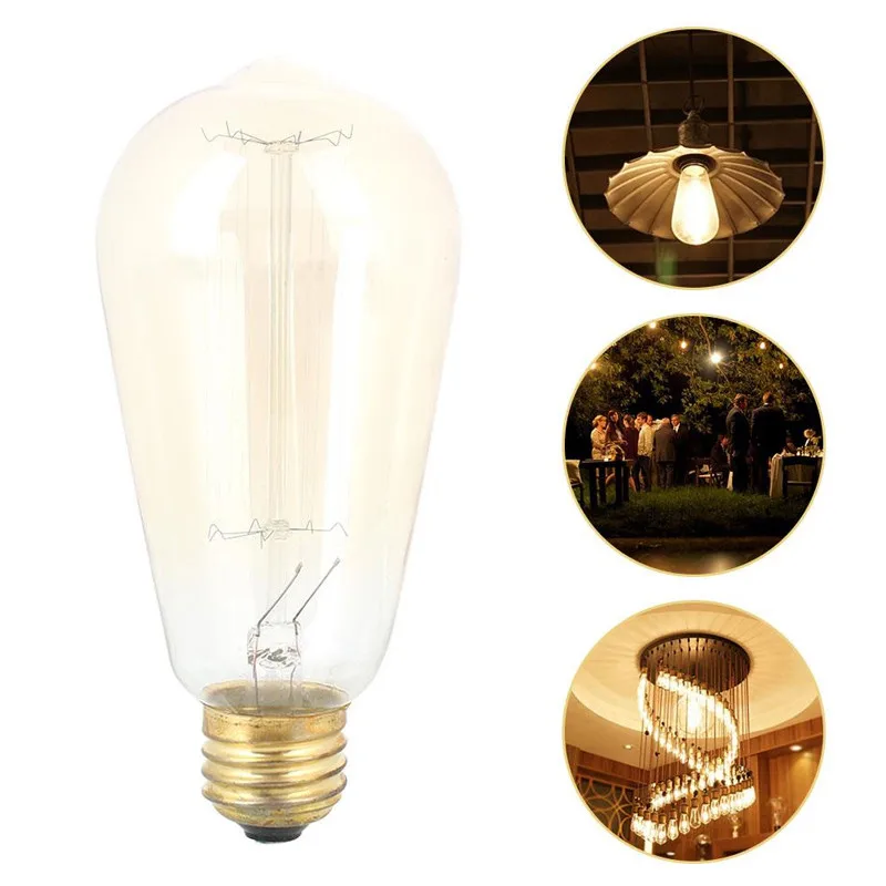 E27 40W Led Bulb 120V ST64 Filament Incandescent Light Vintage Lamp For Home Decor Lighting
E27 40W Led Bulb 120V ST64 Filament Incandescent Light Vintage Lamp For Home Decor Lighting