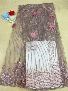 2019 New Design Nigerian 3D Lace Fabrics High Quality Tulle African Laces Fabric Wedding French Tulle Lace Material 5Yards/lot
2019 New Design Nigerian 3D Lace Fabrics High Quality Tulle African Laces Fabric Wedding French Tulle Lace Material 5Yards/lot