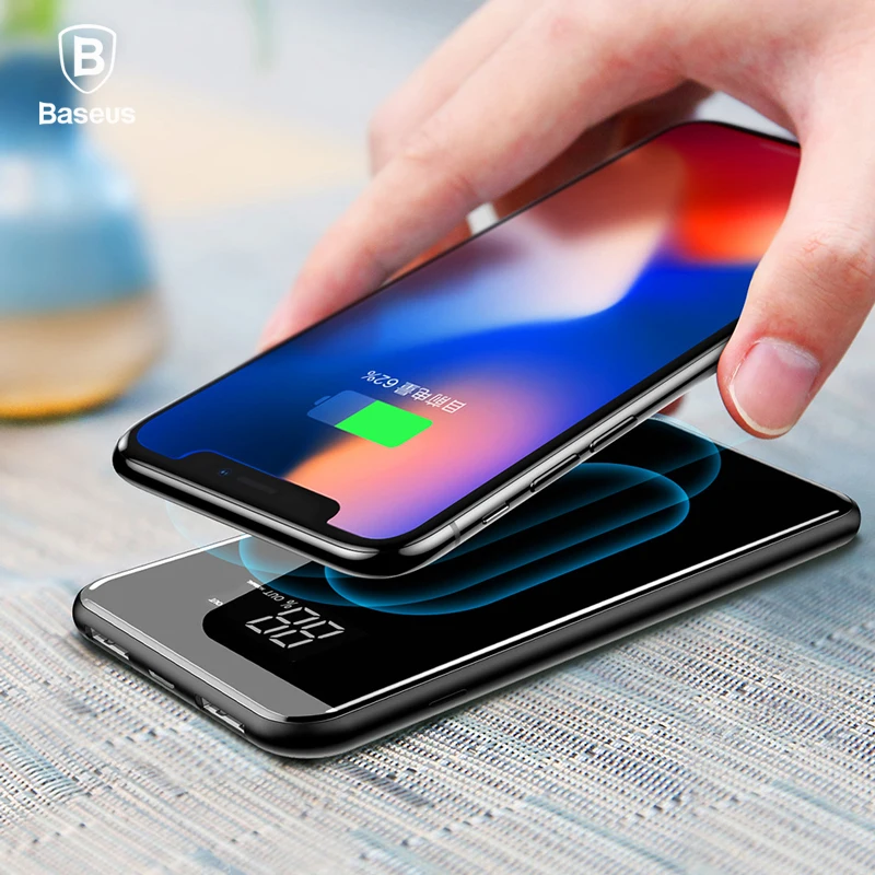 Baseus LCD 8000mAh QI Wireless Charger 2A Dual USB Power Bank For iPhone X 8 Samsung S9 Battery Charger 5W Wireless Charging Pad
Baseus LCD 8000mAh QI Wireless Charger 2A Dual USB Power Bank For iPhone X 8 Samsung S9 Battery Charger 5W Wireless Charging Pad