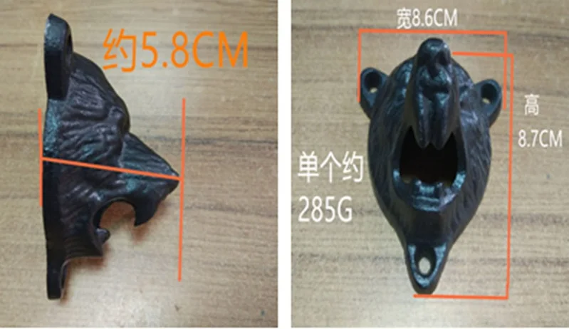 Cast Iron Bear Shaped Hang Wall Mounted Bottle Opener 5 Cast Iron Bear Shaped Hang Wall Mounted Bottle Opener 5