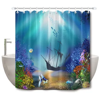 LB 3D Underwater Fish And Coral Extra Long Shower Curtain Seas And Oceans Mat Set Waterproof Bathroom Fabric For Bathtub Decor
LB 3D Underwater Fish And Coral Extra Long Shower Curtain Seas And Oceans Mat Set Waterproof Bathroom Fabric For Bathtub Decor