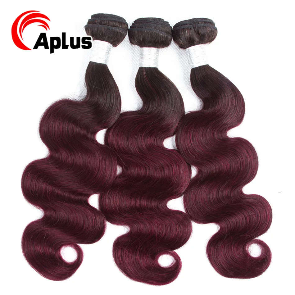 A Plus Pre-colored 3 Bundles Ombre Brazilian Body Wave Hair Burgundy Bundles T1B 99J Red Color Non Remy Human Hair Weave Bundles
A Plus Pre-colored 3 Bundles Ombre Brazilian Body Wave Hair Burgundy Bundles T1B 99J Red Color Non Remy Human Hair Weave Bundles