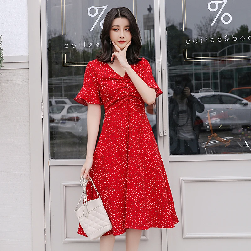 2019 New Brand Maternity Dress Woman Elegant Red Dot Large Size Dresses Pregnant Woman Maternity Clothing MD-00961
2019 New Brand Maternity Dress Woman Elegant Red Dot Large Size Dresses Pregnant Woman Maternity Clothing MD-00961
