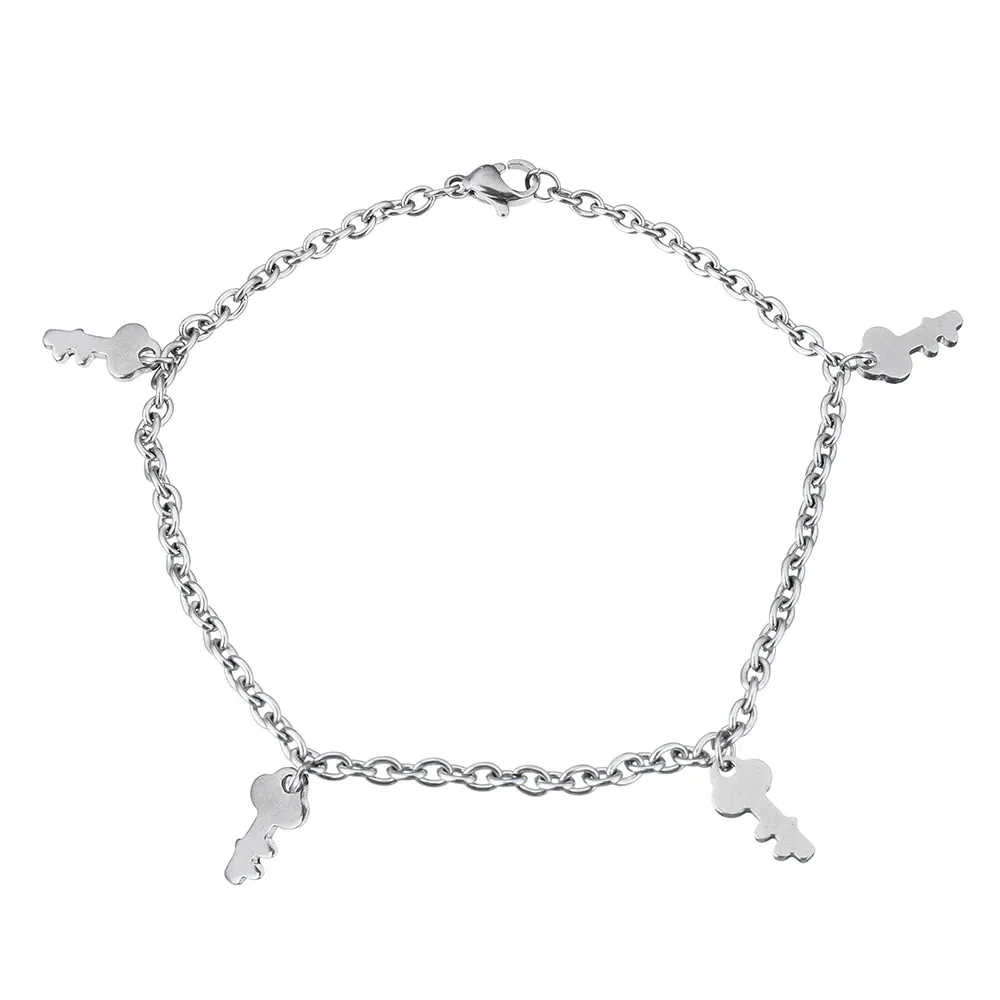 YYW New Punk Women Girl Lover Steel Color Stainless Steel Jewelry Oval Chain Bracelet Small Cute Lovely Key Bracelets Bangle
YYW New Punk Women Girl Lover Steel Color Stainless Steel Jewelry Oval Chain Bracelet Small Cute Lovely Key Bracelets Bangle