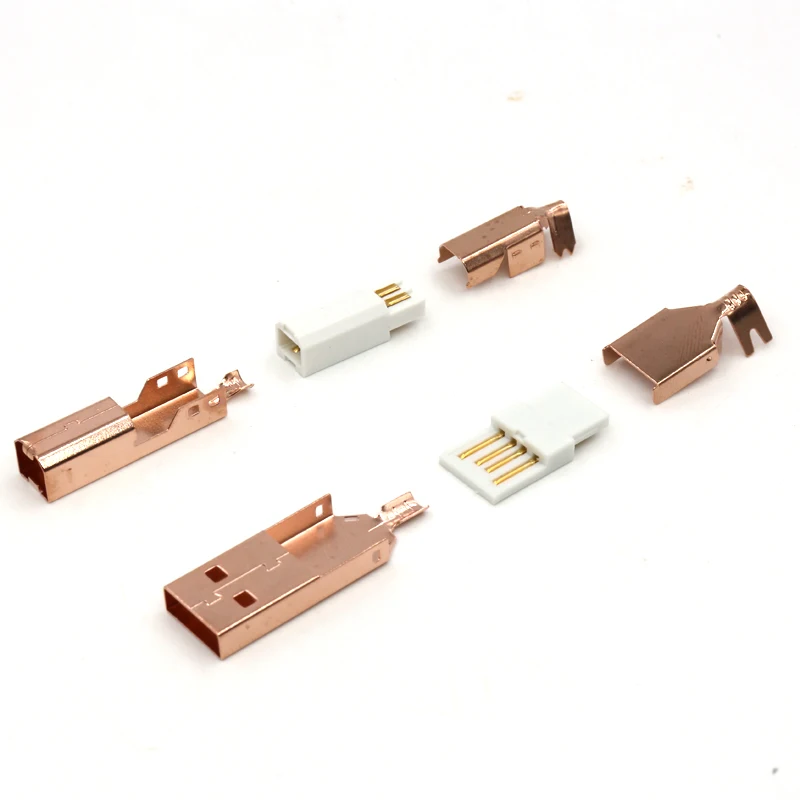 Free shipping One Set Tellurium copper Rose Gold Plated USB A + USB B Type A-B Plug For DIY USB Cable
Free shipping One Set Tellurium copper Rose Gold Plated USB A + USB B Type A-B Plug For DIY USB Cable