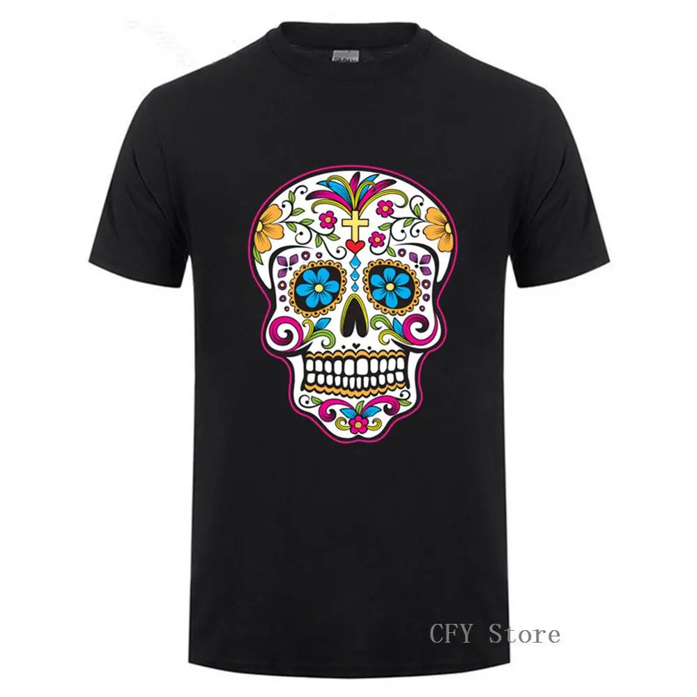 Mexican sugar skull T Shirt Cycle Biker Skull Mexico Tshirts 100% Cotton Men T-shirts 3D Printed o-neck short sleeve T-Shirt
Mexican sugar skull T Shirt Cycle Biker Skull Mexico Tshirts 100% Cotton Men T-shirts 3D Printed o-neck short sleeve T-Shirt