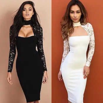 Free Shipping Autumn Sexy Women Ladies Long Sleeve Lace Bandage Hollow Out White Evening Party Formal Slim Fit Dress S M L XL
Free Shipping Autumn Sexy Women Ladies Long Sleeve Lace Bandage Hollow Out White Evening Party Formal Slim Fit Dress S M L XL