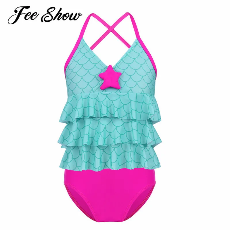 FEESHOW 2PCS Girls Clothes Tankini Swimsuit Mermaid Bikini Scales Print Starfish Baby Swimsuit Swimwear Kids Bathing Suit Set
FEESHOW 2PCS Girls Clothes Tankini Swimsuit Mermaid Bikini Scales Print Starfish Baby Swimsuit Swimwear Kids Bathing Suit Set
