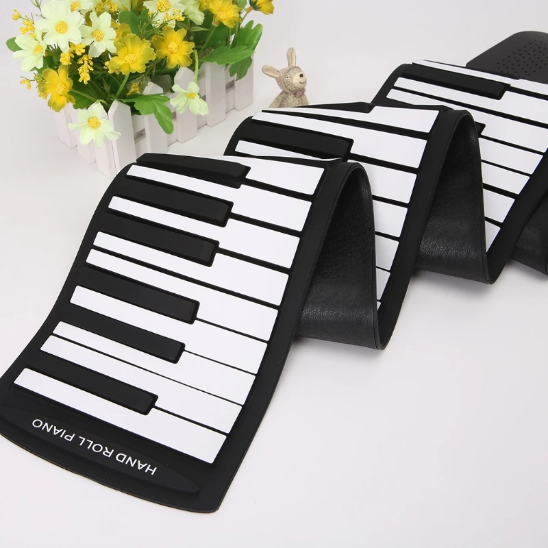 Portable 88 Keys Keyboard Piano Silicone Flexible Roll Up Piano Foldable Keyboard Hand-rolling Piano with Battery Sustain Pedal
Portable 88 Keys Keyboard Piano Silicone Flexible Roll Up Piano Foldable Keyboard Hand-rolling Piano with Battery Sustain Pedal