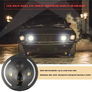7 inch Round LED Headlight with High-performance Waterproof Dust-proof Fog-proof Halo Angle Eyes for Harley Wrangler JK LJ TJ
7 inch Round LED Headlight with High-performance Waterproof Dust-proof Fog-proof Halo Angle Eyes for Harley Wrangler JK LJ TJ