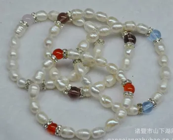 Elastic 100% Genuine REAL Charm Fresh Water Pearl Bracelet Bangle White Pearls Hot Cheap Fashion Jewelry
Elastic 100% Genuine REAL Charm Fresh Water Pearl Bracelet Bangle White Pearls Hot Cheap Fashion Jewelry