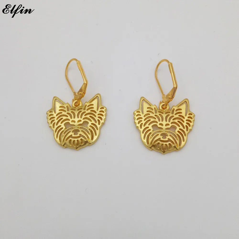 Elfin New Trendy Yorkshire Terrier Earings Fashion Jewelry Gold Color Silver Color Yorkshire Terrier Earrings For Women
Elfin New Trendy Yorkshire Terrier Earings Fashion Jewelry Gold Color Silver Color Yorkshire Terrier Earrings For Women