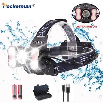 Powerful 30000 Lumens Super Bright Headlamp with Light Sensing Function Headlight with 18650 Battery USB Rechargable light New
Powerful 30000 Lumens Super Bright Headlamp with Light Sensing Function Headlight with 18650 Battery USB Rechargable light New