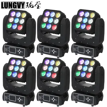 Free Shipping 6pcs/Lot 9x10W 4IN1 RGBW Matrix Beam Led Matrix Moving Head Light DMX,Master&Slave,Sound Control
Free Shipping 6pcs/Lot 9x10W 4IN1 RGBW Matrix Beam Led Matrix Moving Head Light DMX,Master&Slave,Sound Control