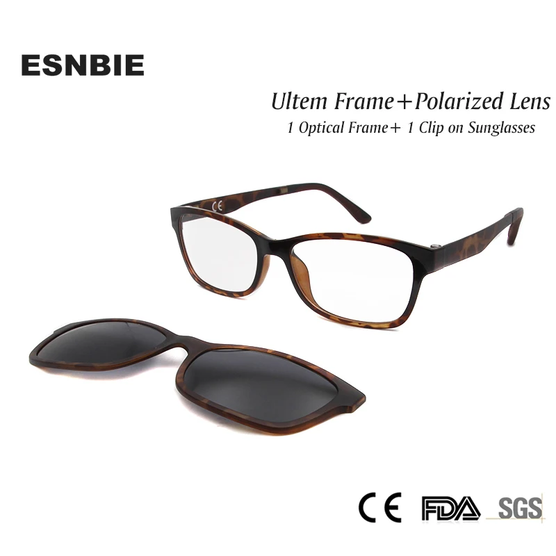 ESNBIE New Nerd Glasses Frame Women Men with Clip On Sunglasses Polarized Sun Glasses Lens Driving Glass Ultem Spectacle Frame
ESNBIE New Nerd Glasses Frame Women Men with Clip On Sunglasses Polarized Sun Glasses Lens Driving Glass Ultem Spectacle Frame