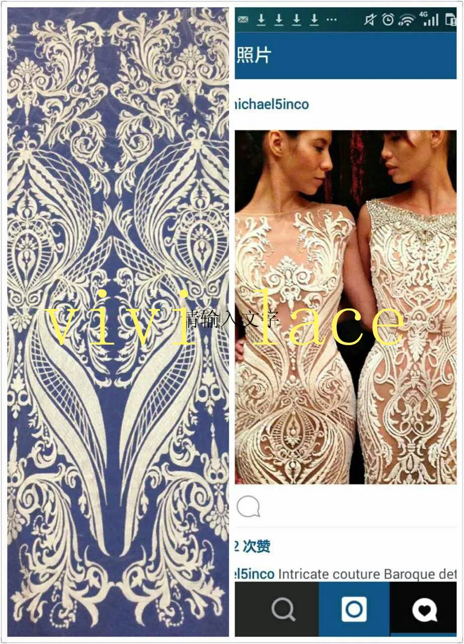 MX003 sexy fashion show black/ivory embroidery french tulle mesh lace for stage show/wedding/evening dress/party,ship world
MX003 sexy fashion show black/ivory embroidery french tulle mesh lace for stage show/wedding/evening dress/party,ship world