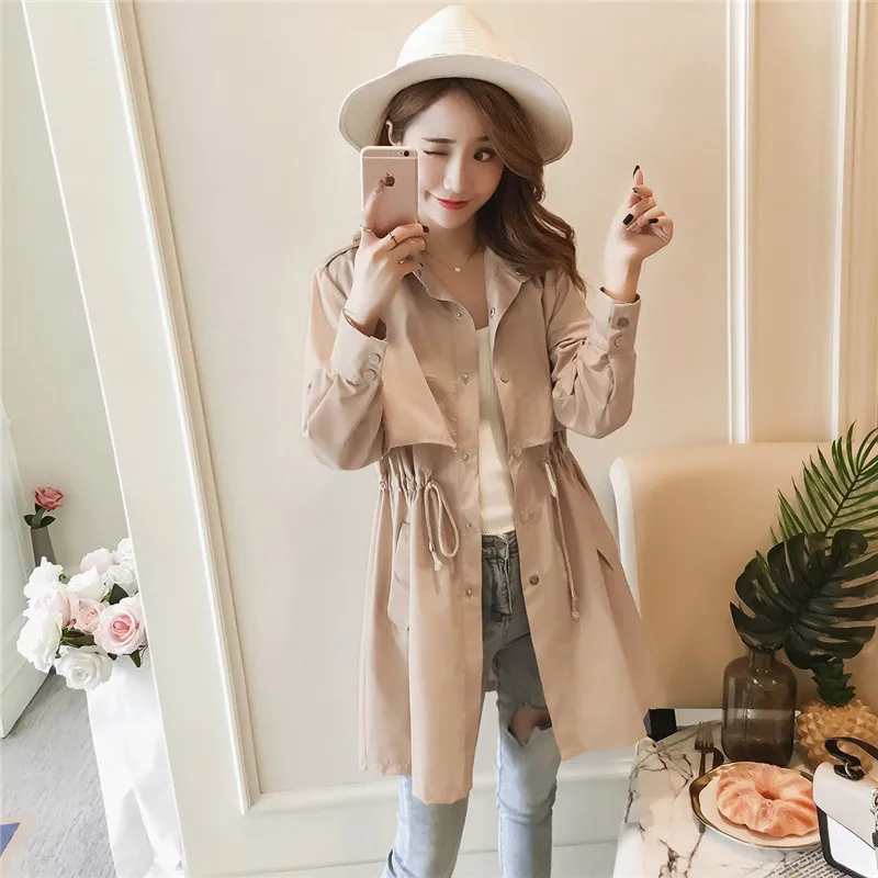 Lapel windbreaker female spring 2019 new Korean version of the drawstring waist waist coat tooling clothing tide w426
Lapel windbreaker female spring 2019 new Korean version of the drawstring waist waist coat tooling clothing tide w426