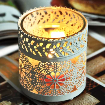 White Hollow Candle Holder Cylindrical Desktop Decorative Candlestick Iron Craft Night Light Romastic Wedding Christmas Decor
White Hollow Candle Holder Cylindrical Desktop Decorative Candlestick Iron Craft Night Light Romastic Wedding Christmas Decor