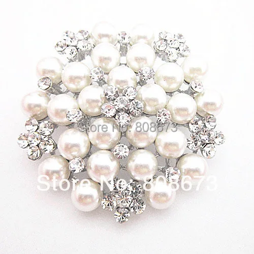 

DHL FEDEX Express Free Shipping Cheap Wholesale Good Quality Faux Pearl And Crystals Floral Pin Brooch Wedding Party Brooches