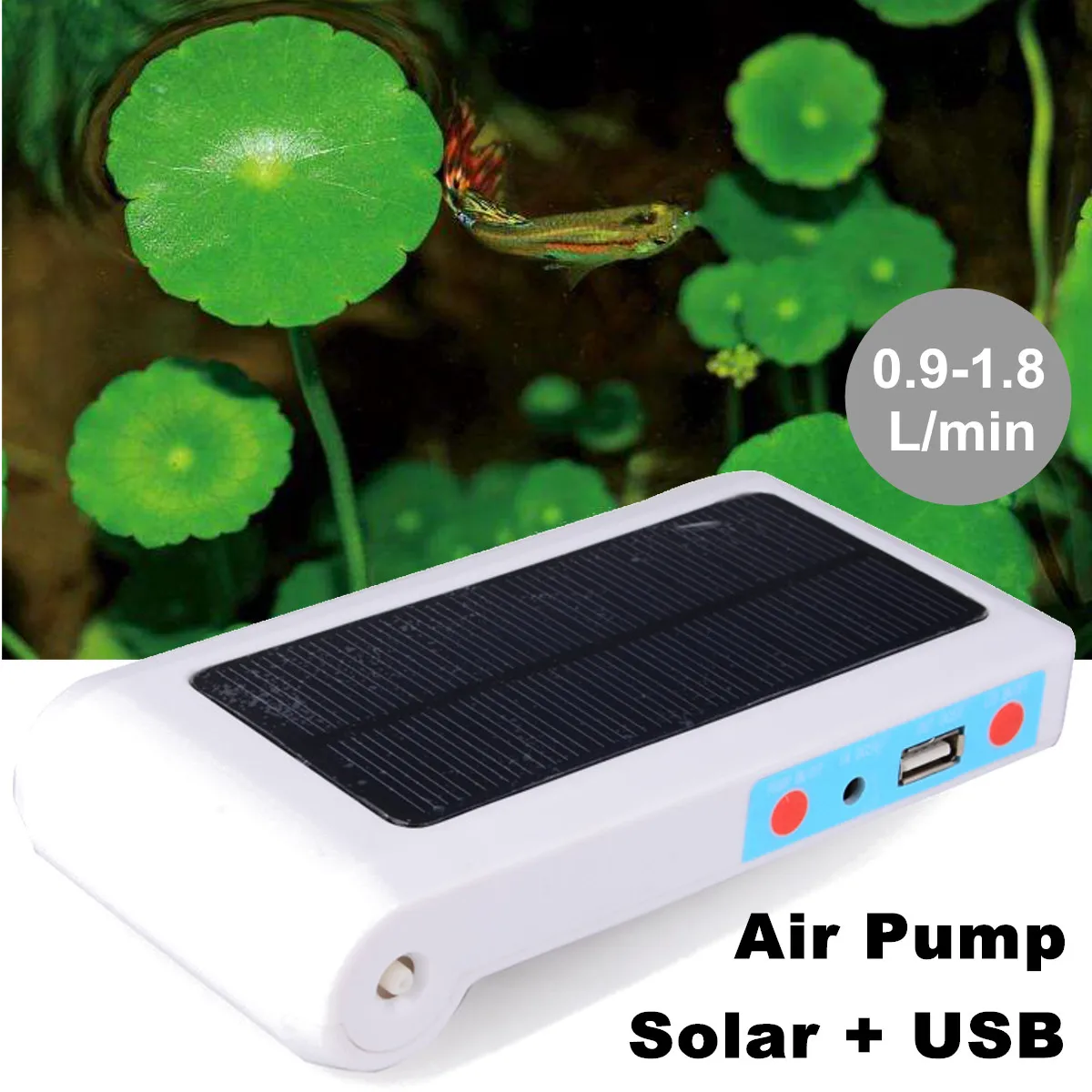 ABS Portable Solar Power Panel Waterproof Fish Tank Aquarium Oxygenator Aeration Air Pump Power Bank Solar Aquarium Oxygenator
ABS Portable Solar Power Panel Waterproof Fish Tank Aquarium Oxygenator Aeration Air Pump Power Bank Solar Aquarium Oxygenator