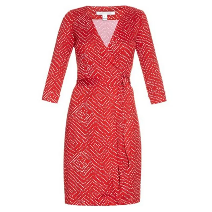 2019 Summer Women V-Neck Polka Dot Pencil Dresses Office Ladies Red Wrap Dresses
2019 Summer Women V-Neck Polka Dot Pencil Dresses Office Ladies Red Wrap Dresses