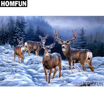 HOMFUN Full Square/Round Drill 5D DIY Diamond Painting "Snow Deer" 3D Embroidery Cross Stitch 5D Home Decor A00720
HOMFUN Full Square/Round Drill 5D DIY Diamond Painting "Snow Deer" 3D Embroidery Cross Stitch 5D Home Decor A00720