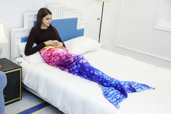 Cartoon Beauty Colorful Mermaid Blanket Winter Soft Flannel Fish Tail Blanket For Adult Fish Scale Pattern Sofa Throw TV Blanket
Cartoon Beauty Colorful Mermaid Blanket Winter Soft Flannel Fish Tail Blanket For Adult Fish Scale Pattern Sofa Throw TV Blanket