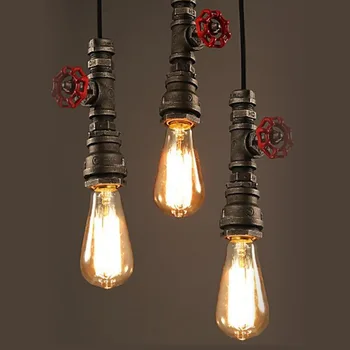 Rustic Industrial Retro Pendant Light Loft Vintage Ceiling Lamp Suspension Luminaire Water Pipe Hanging light E27/E26 Hom Decor
Rustic Industrial Retro Pendant Light Loft Vintage Ceiling Lamp Suspension Luminaire Water Pipe Hanging light E27/E26 Hom Decor