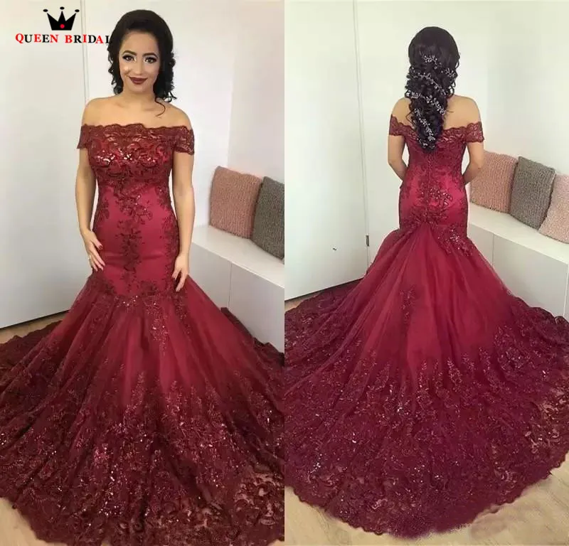 Mermaid Cap Sleeve Tulle Lace Beading Sequins Wine Red Sexy Wedding Dresses 2018 New Fashion Wedding Gowns Custom Made YB45
Mermaid Cap Sleeve Tulle Lace Beading Sequins Wine Red Sexy Wedding Dresses 2018 New Fashion Wedding Gowns Custom Made YB45