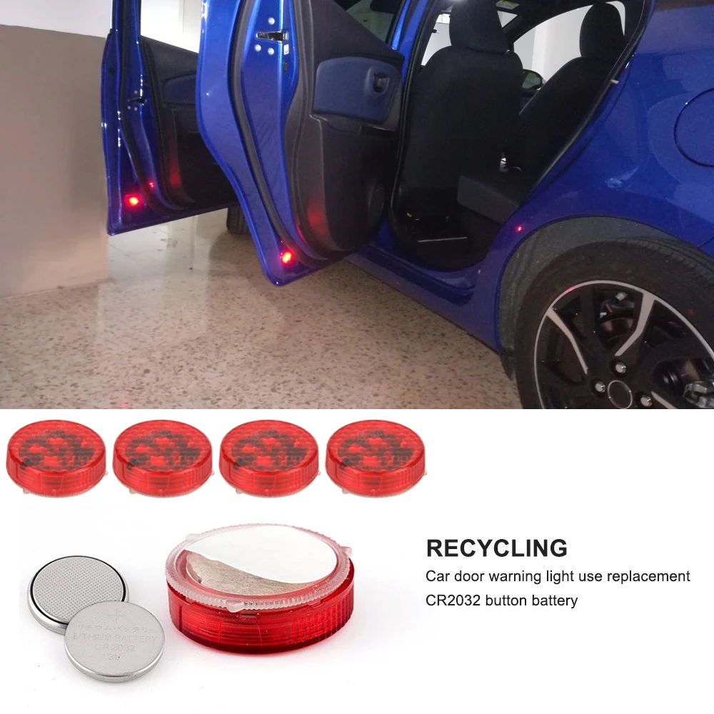 4pcs Car Door Light Anti-Collision Safety Reflector Warning Light LED Strobe Light For BMW E39 E90 Audi A6 C6 AMG Car-styling
4pcs Car Door Light Anti-Collision Safety Reflector Warning Light LED Strobe Light For BMW E39 E90 Audi A6 C6 AMG Car-styling