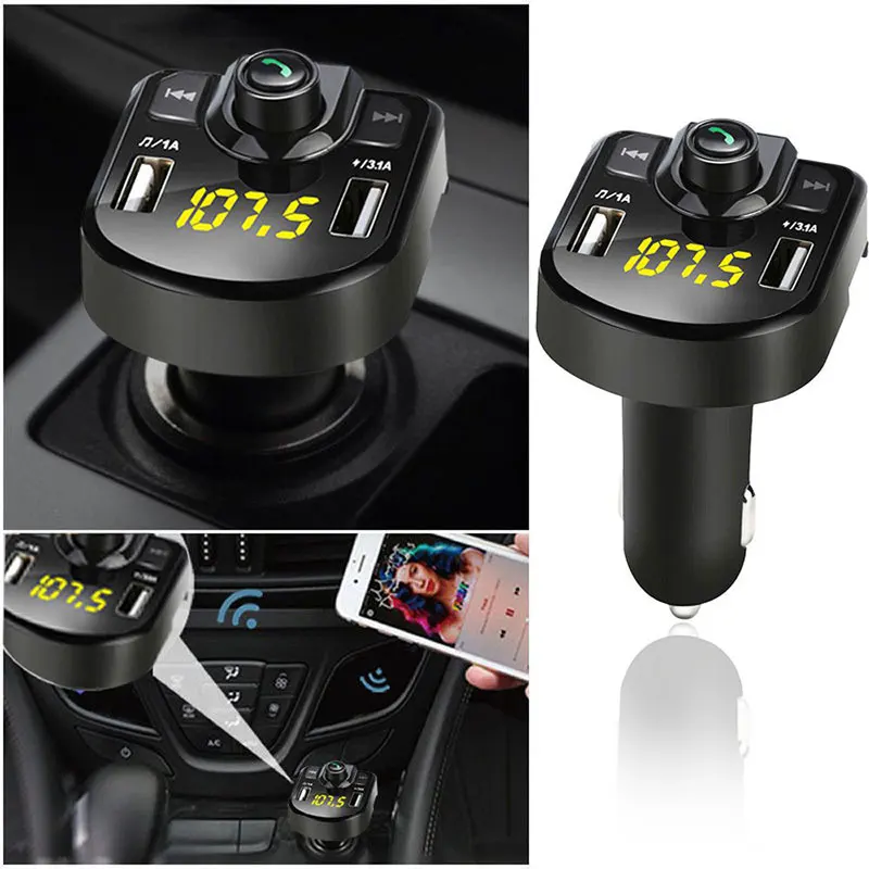 Bluetooth Receiver 3.1A Car Charger Smart Bluetooth Audio Receiver FM M9 3.0+EDR Handsfree
Bluetooth Receiver 3.1A Car Charger Smart Bluetooth Audio Receiver FM M9 3.0+EDR Handsfree