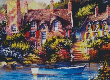 Needlework,Embroidery,DIY DMC The mountain hut Scenic Counted Unprinte Cross stitch kits,Art Pattern sets Cross-Stitching decor
Needlework,Embroidery,DIY DMC The mountain hut Scenic Counted Unprinte Cross stitch kits,Art Pattern sets Cross-Stitching decor