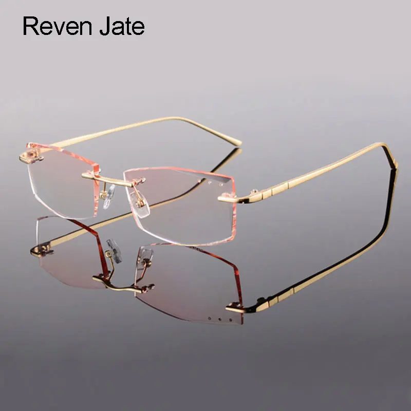 Reven Jate Rimless Eyeglasses Alloy Metal Frame Eye Glasses Optical Spectacles Prescription Eyewear Lenses Shape Customized
Reven Jate Rimless Eyeglasses Alloy Metal Frame Eye Glasses Optical Spectacles Prescription Eyewear Lenses Shape Customized