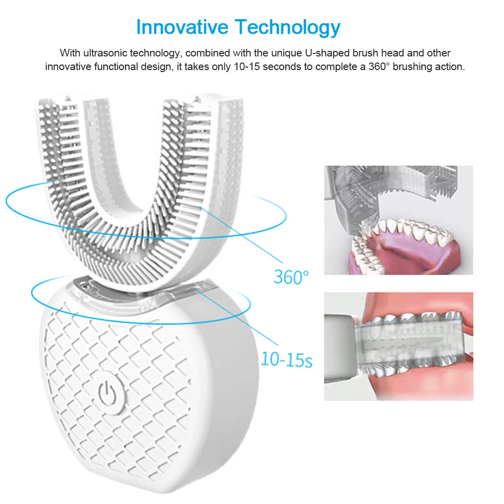 4 Colors Cold Light 360 degree Deep Cleaning Ultrasonic Silicone lazy Electric toothbrush Teeth whitening Tooth Care Tool TSLM2
4 Colors Cold Light 360 degree Deep Cleaning Ultrasonic Silicone lazy Electric toothbrush Teeth whitening Tooth Care Tool TSLM2