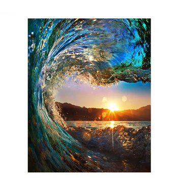 Painting By Numbers DIY Dropshipping 50x65 60x75cm Ocean surf landscape Scenery Canvas Wedding Decoration Art picture Gift
Painting By Numbers DIY Dropshipping 50x65 60x75cm Ocean surf landscape Scenery Canvas Wedding Decoration Art picture Gift
