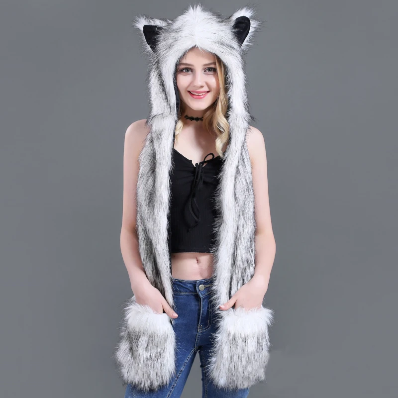 SH001 Women Winter Hat Earflap Cap Warm Animal Faux Fur Hat Beanie Hoodie Gloves Cap Women Scarf Hat Glove Set Fluffy Plush Cap
SH001 Women Winter Hat Earflap Cap Warm Animal Faux Fur Hat Beanie Hoodie Gloves Cap Women Scarf Hat Glove Set Fluffy Plush Cap