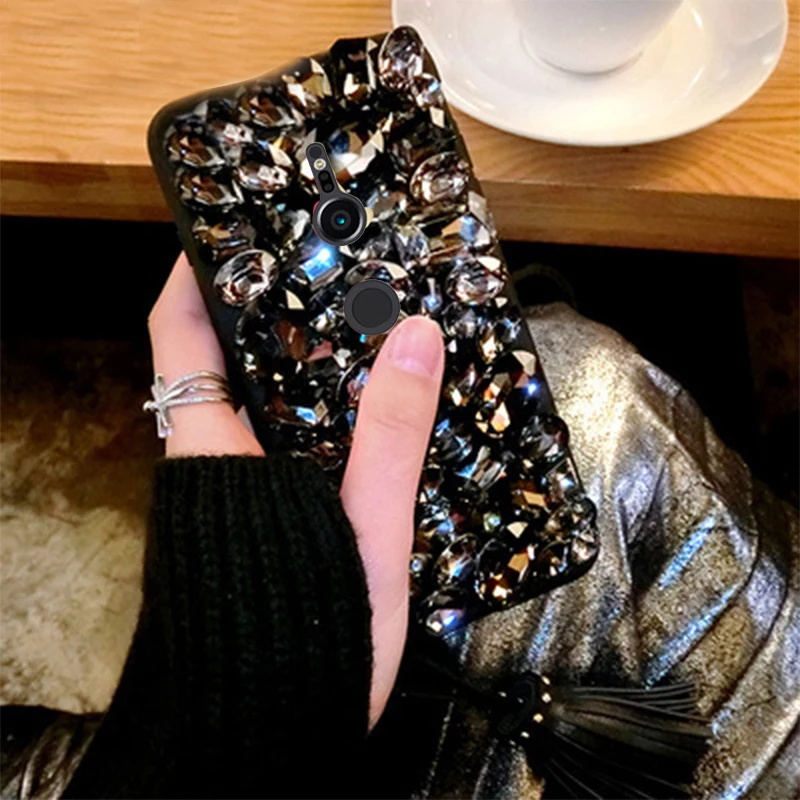 Luxury Big Rhinestone Phone Case For Sony Xperia XZ2 Hard Phone Back Cases Cover For Sony XZ2
Luxury Big Rhinestone Phone Case For Sony Xperia XZ2 Hard Phone Back Cases Cover For Sony XZ2