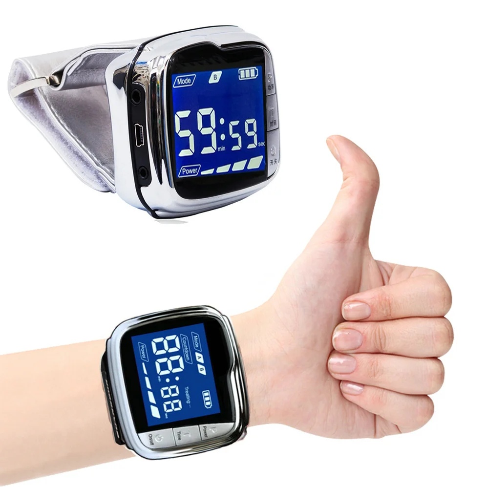 LASTEK Newest Stainless Steel 11 Lasers Silver Watchband Laser Watch Therapeutic Apparatus for Rhinitis Blood Pressure Diabetes
LASTEK Newest Stainless Steel 11 Lasers Silver Watchband Laser Watch Therapeutic Apparatus for Rhinitis Blood Pressure Diabetes
