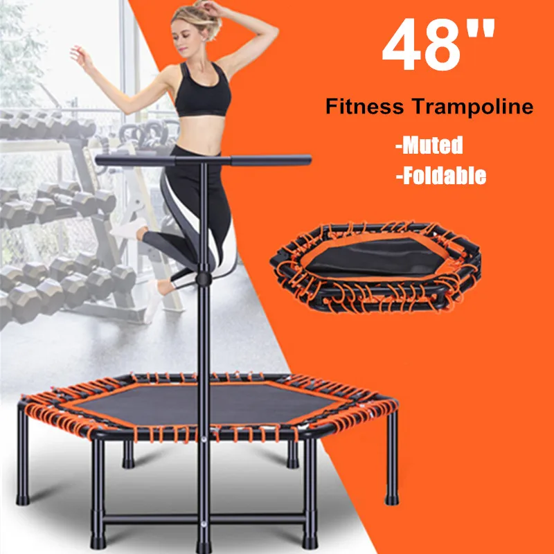 48" Foldable Exercise Fitness Trampoline Rebounder For Adults Kids Home Indoor Gym Cardio Jump Workout Stability Training Tool
48" Foldable Exercise Fitness Trampoline Rebounder For Adults Kids Home Indoor Gym Cardio Jump Workout Stability Training Tool