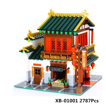 NEW XB 01001 Block 2787Pcs Creative Chinese Style The Chinese Silk and Satin Store Set Building Blocks Bricks Toys Mode
NEW XB 01001 Block 2787Pcs Creative Chinese Style The Chinese Silk and Satin Store Set Building Blocks Bricks Toys Mode