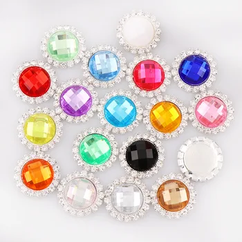 21mm Inner 14mm Round Acrylic Rhinestone Button Brass Silver Metal Tray Rhinestone Cabochon Cameo Setting DIY Jewelry Charms
21mm Inner 14mm Round Acrylic Rhinestone Button Brass Silver Metal Tray Rhinestone Cabochon Cameo Setting DIY Jewelry Charms