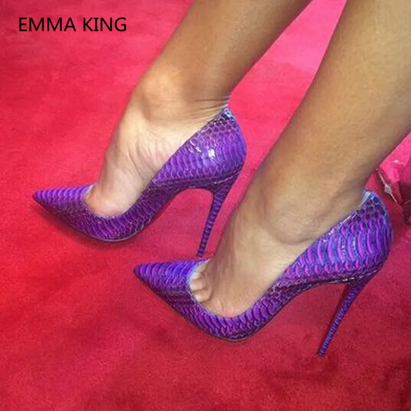 Purple Snake Prints Shallow Women Pumps Pointed Toe Sexy Stilettos High Heels Runway Ladies Wedding Shoes Woman Thin Heel Pump
Purple Snake Prints Shallow Women Pumps Pointed Toe Sexy Stilettos High Heels Runway Ladies Wedding Shoes Woman Thin Heel Pump